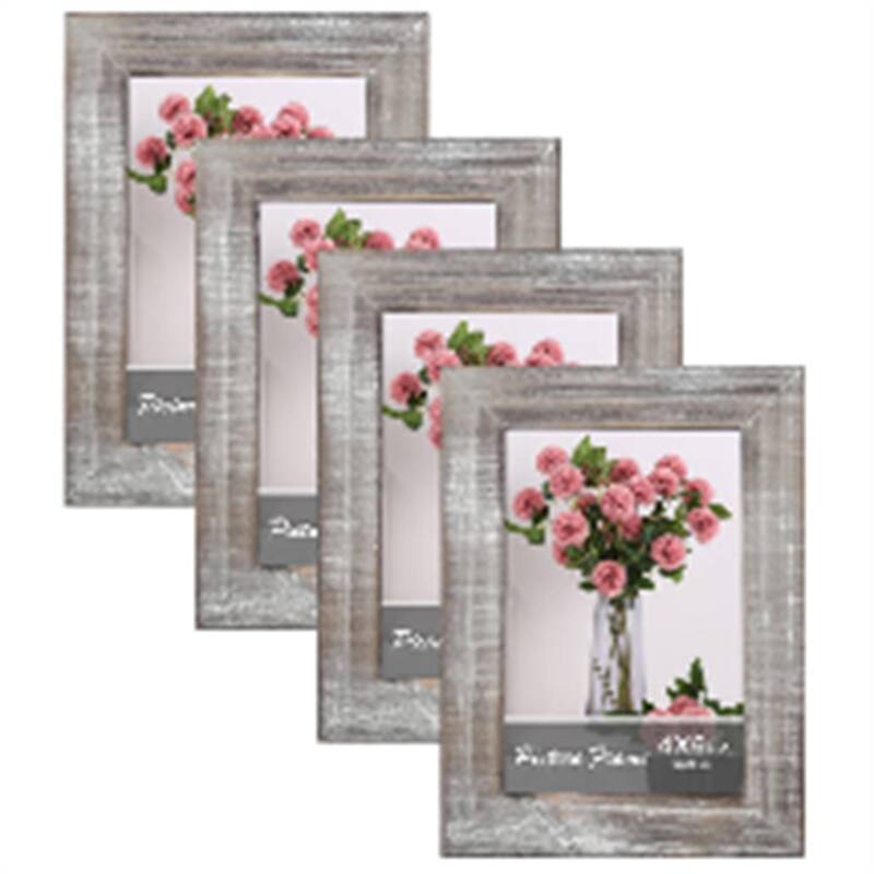 Adeco Decorative Distressed Wood Picture Frame Set