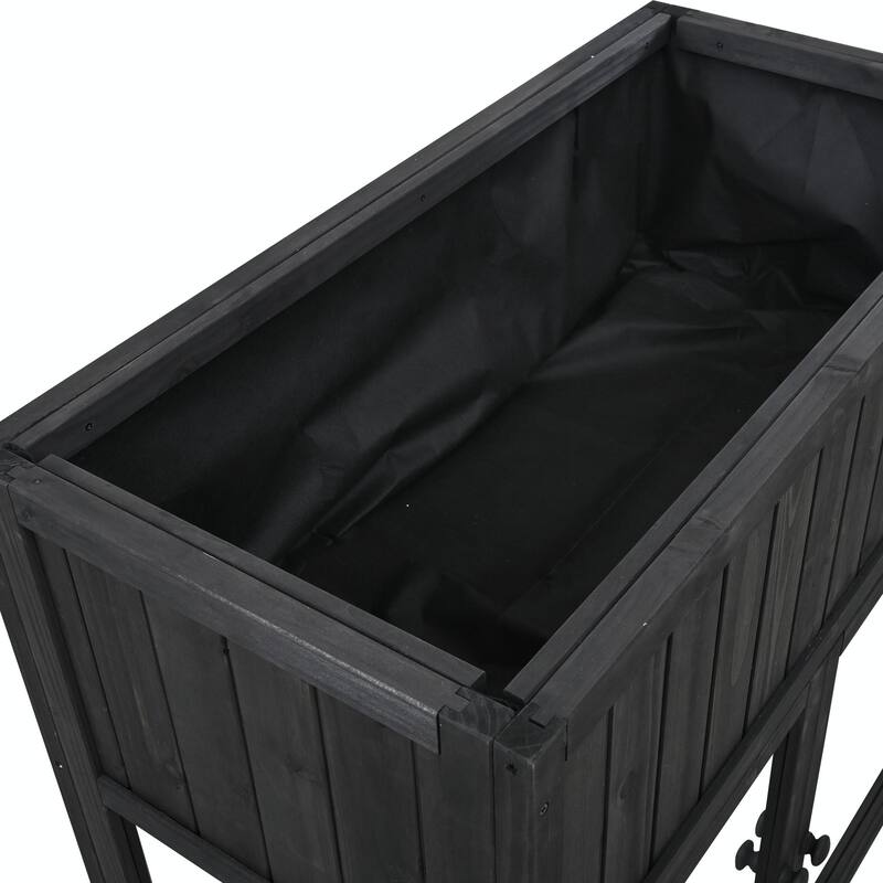 2-Door Mini Wood Cold Frame - Compact Garden Greenhouse with Wheels and Raised Bed Liner