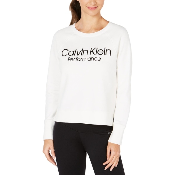 calvin klein grey sweatshirt womens