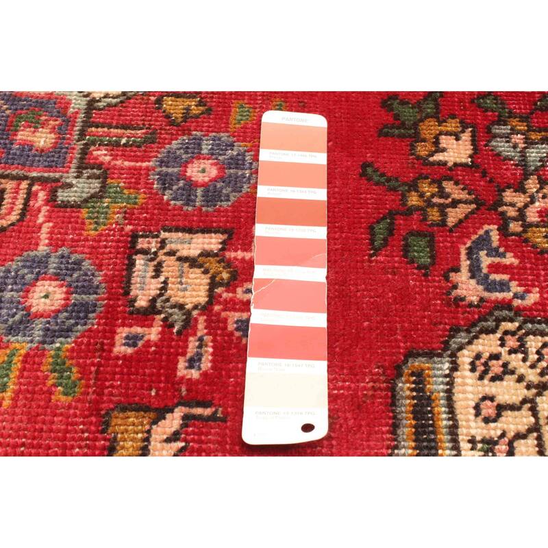 ECARPETGALLERY Hand-knotted Antalya Vintage Red Wool Rug - 4'3 x 5'8