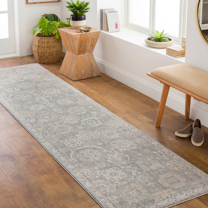 Artistic Weavers Pashe Vintage Distressed Area Rug - 2' 7" x 7' 3" - Gray