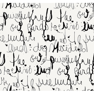 Seabrook Designs Theobald Calligraphy Unpasted Wallpaper