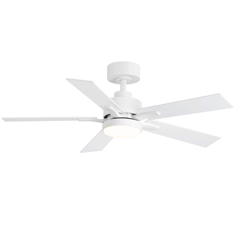 Breezary 52/42-IN LED Ceiling Fan with Light Kit and Remote-5 Blade