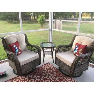 Havenside Home Coal Bay 2-piece Swivel Glider Chair Set