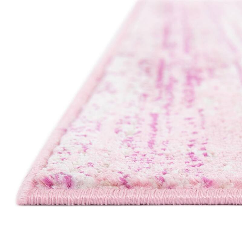 Solid/Striped Richye Collection Area Rug
