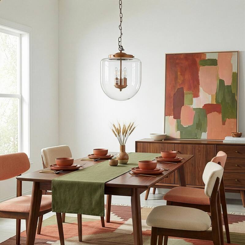 Bonnie Modern Glass Pendant Light with Gold Finish