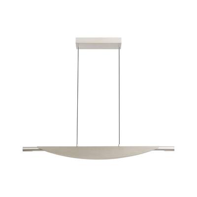 Luma 42" LED Linear Pendant in Sand Nickel - Silver