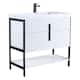 Option White Matte - Black Hardware