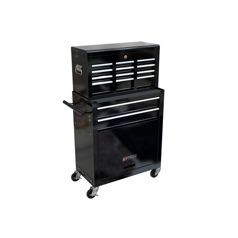 Big Tool Storage Cabinet with 8 Drawer - Black