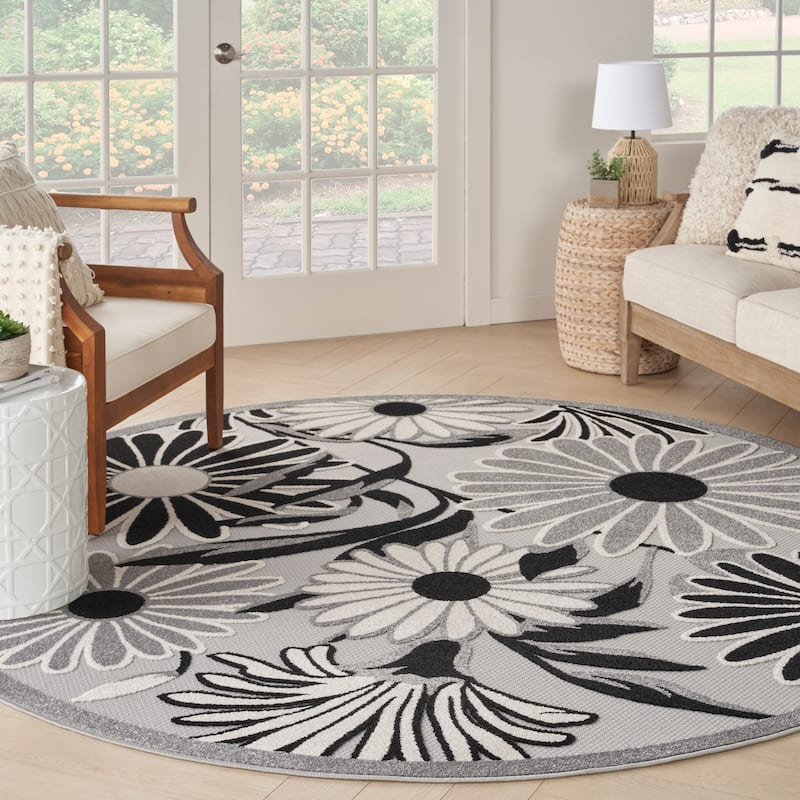 Nourison Aloha Indoor/Outdoor Floral Area Rug