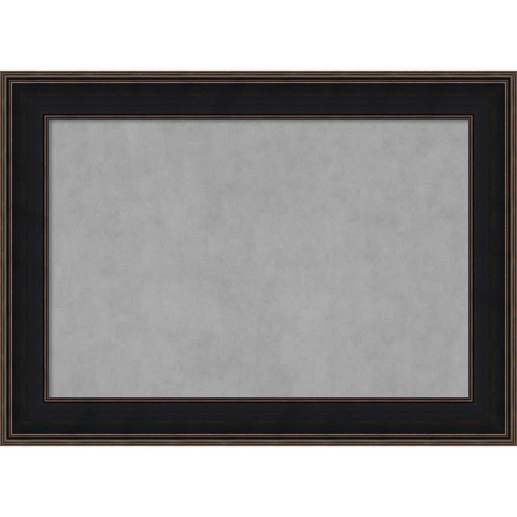 Amanti Art Mezzanine Espresso Framed Magnetic Board