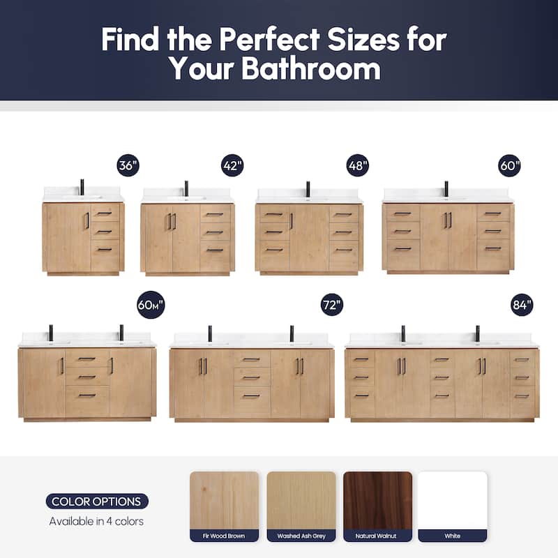 San Single Bath Vanity with Composite Stone Top without Mirror
