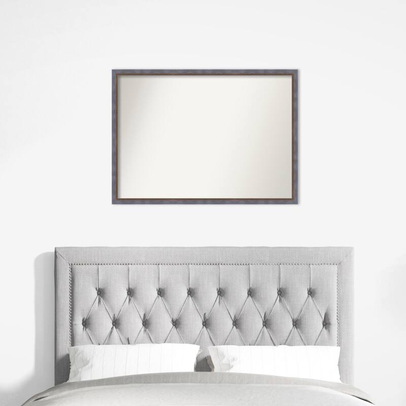 Two Tone Non-Beveled Wood Framed Wall Mirror