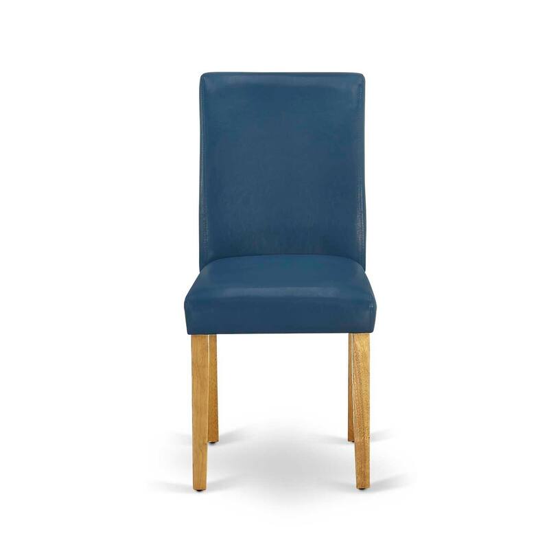 Parson Dining Chair - PU Leather Seat, Solid Wood Frame, Modern Style, Oasis Color