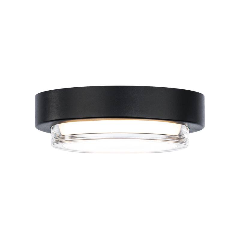 Kind 8in LED Round Indoor or Outdoor Flush Mount 3-CCT 2700K-3000K-3500K Set to 2700K