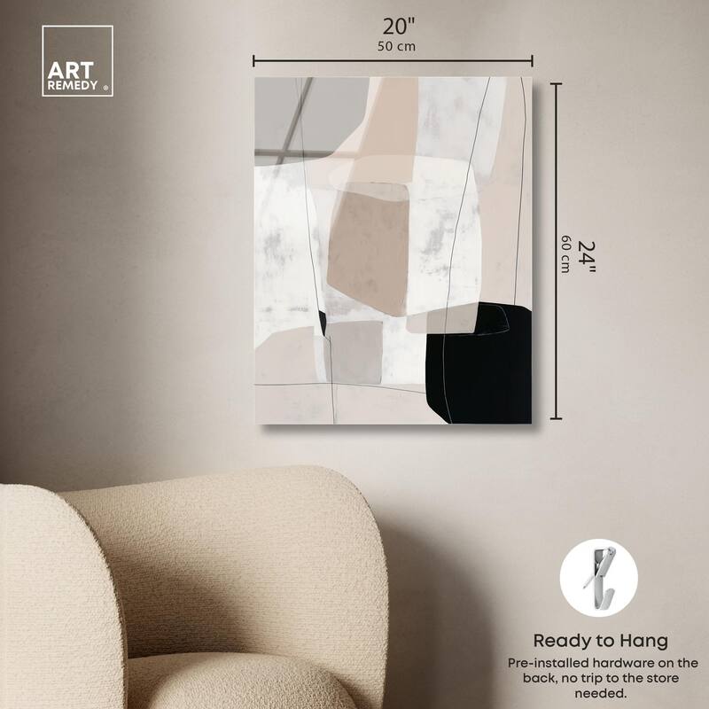 Neutral Forms I Acrylic by Art Remedy, Ready to Hang
