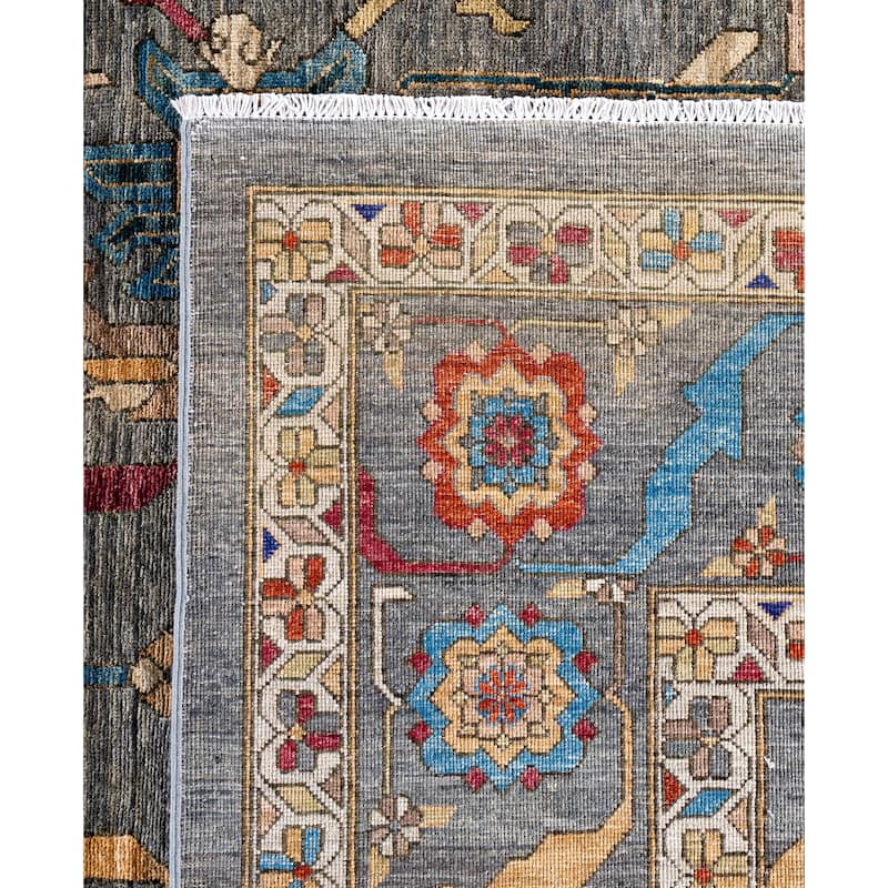 Serapi One-of-a-Kind Hand-Knotted Area Rug - Gray - 9' 1" x 12' 2"