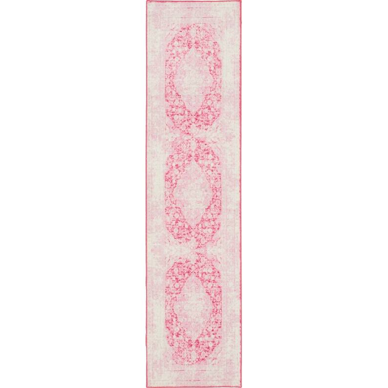 Mohawk Home Caspar Traditional Floral Medallion Area Rug - 2' x 8' Runner - Pink - Rectangle