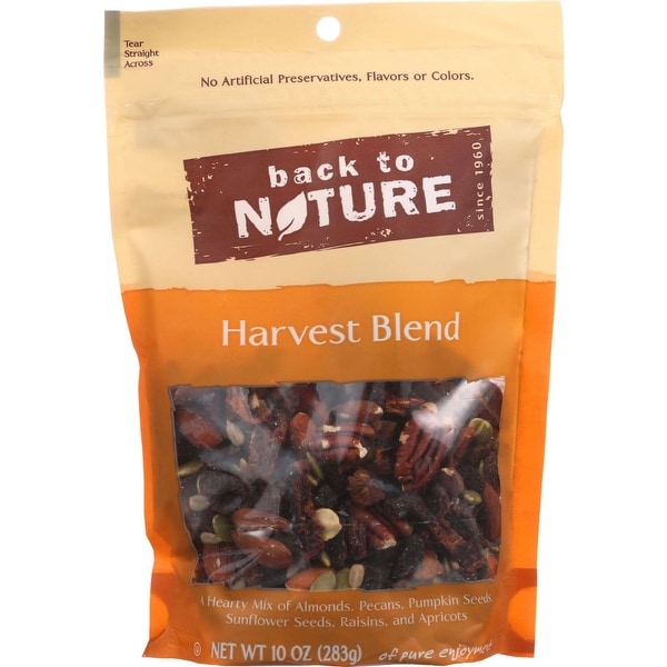 Back To Nature Nuts - Harvest Blend - 10 oz - case of 9
