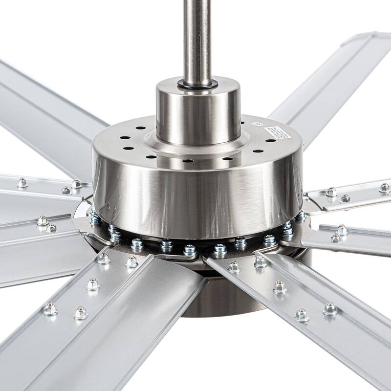 72-in Integrated LED Indoor Ceiling Fan with Light and Remote (8- Aluminum Blade)