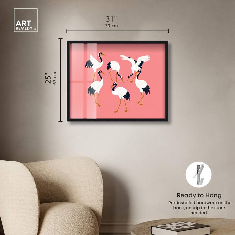 Crane Chorus Shadowbox by Art Remedy