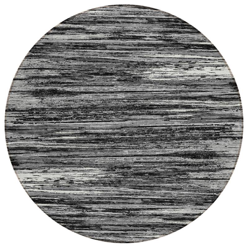 HomeRoots Striped Transitional Rectangle Outdoor Rug