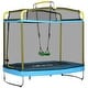 preview thumbnail 6 of 5, 3-in-1 Trampoline for Kids with Enclosure, Swing, Gymnastics Bar, Toddler Trampoline