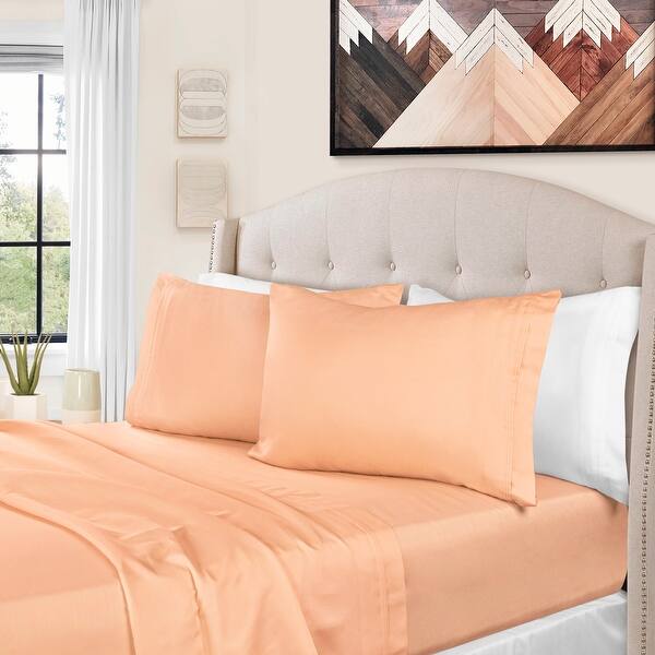 Details about   Glorious Bedding Sheet Set 4 PCs Deep Pocket Egyptian Cotton Full XL All Solid 