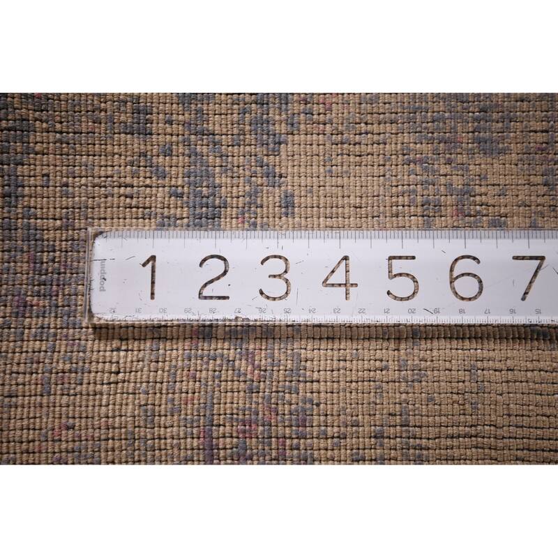 Abstract Modern Area Rug Handmade Wool Carpet - 5'5" X 7'9"