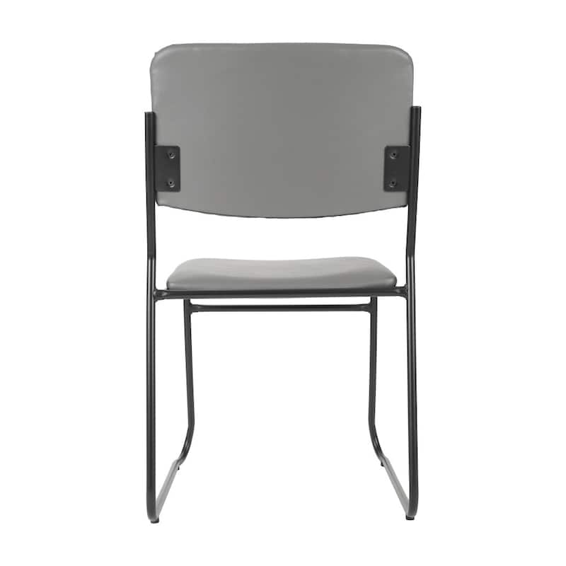 500 lb. Capacity High Density Stacking Chair with Sled Base - 23"D x 18.75"W x 32.25"H