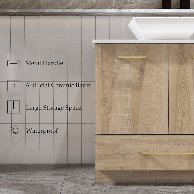 Timechee 29" Single Bathroom Vanity Set