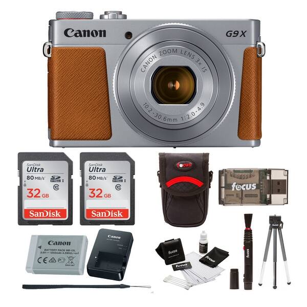 Shop Canon Powershot G9 X Mark Ii Digital Camera With Two 32gb Cards Bundle Overstock 28674224