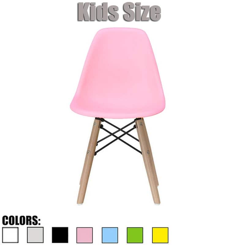 Kids Toddler Chair Side No arm Armless Natural Wood Legs Eiffel For Kitchen Desk Work Bedroom Playroom Preschool