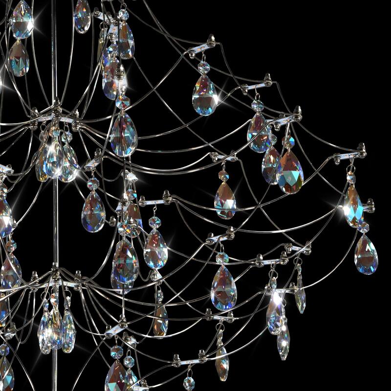 KAYLA Modern Crystal Chandelier - Luxury LED Pendant Ceiling Light