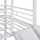 preview thumbnail 22 of 30, House Design Twin Over Twin Metal Bunk Bed with Slide