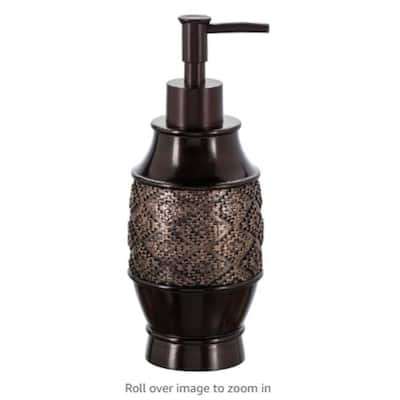 Creative Scents Dublin Brown Soap Dispenser for Bathroom