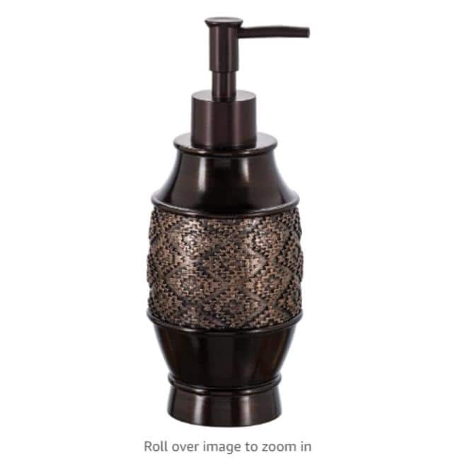 Creative Scents Dublin Brown Soap Dispenser for Bathroom