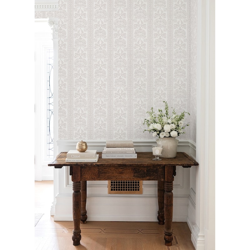 NuWallpaper Nabela Noor Home Zareen Cashmere Peel and Stick Wallpaper