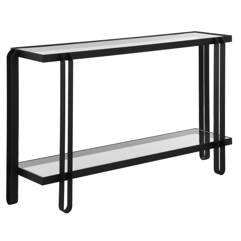 Uttermost Shadow Black Iron Console Table - 32.25'' H X 55.25'' W X 15.5'' D