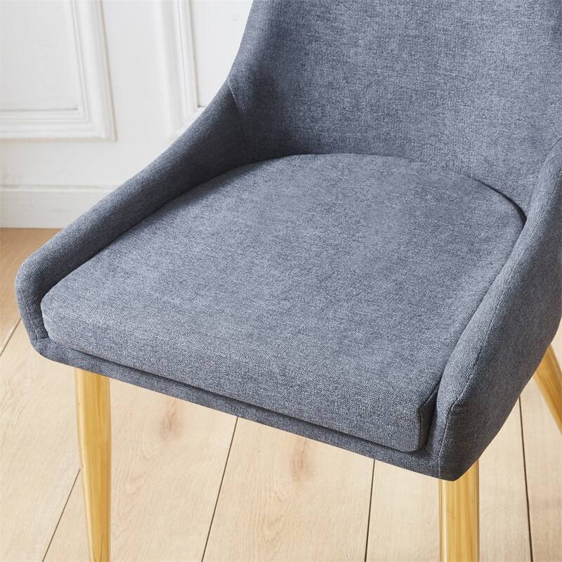 Upholstered Armless Accent Dining Chairs (Set of 2)