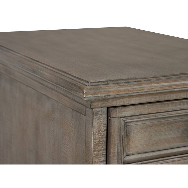Magnussen Home Lancaster Dovetail Grey Rectangular End Table - 20''W x 26''D x 24''H