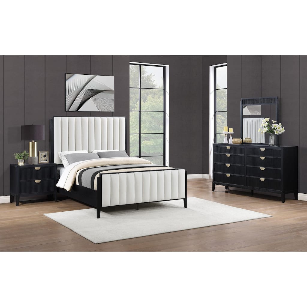 Brookmead Upholstered Bedroom Set Black