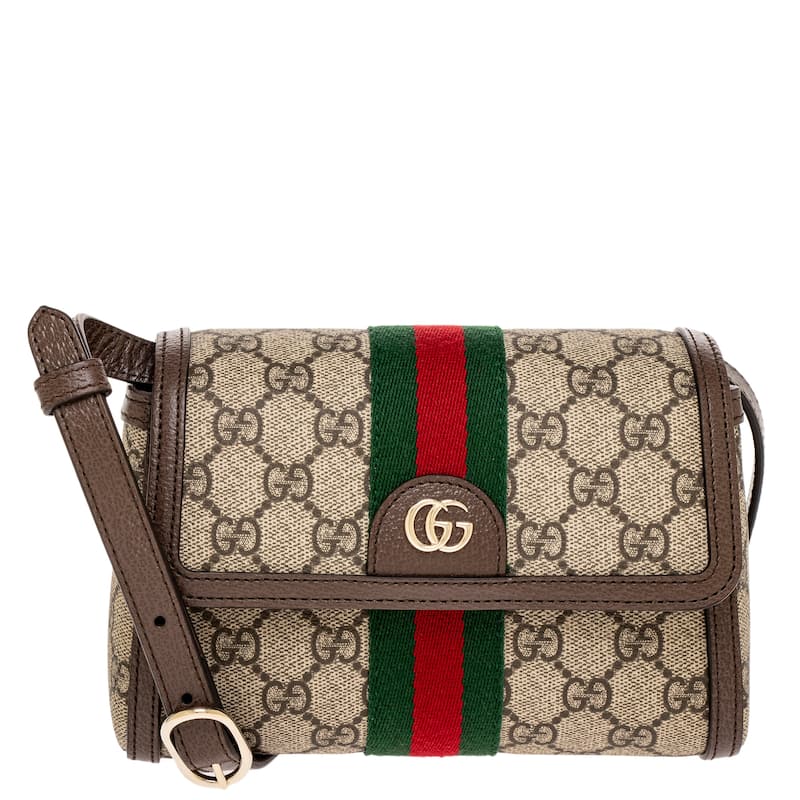 Gucci Ophidia Mini Shoulder Bag - Beige