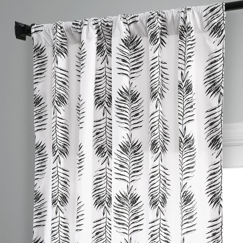 Exclusive Fabrics Sago Paisley Harmony Printed Cotton Room Darkening Curtains (1 Panel)