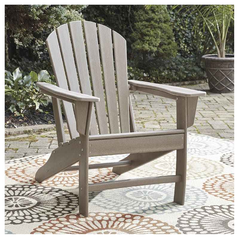 Signature Design by Ashley Sundown Treasure Outdoor Poly All Weather Adirondack Chair - Grey
