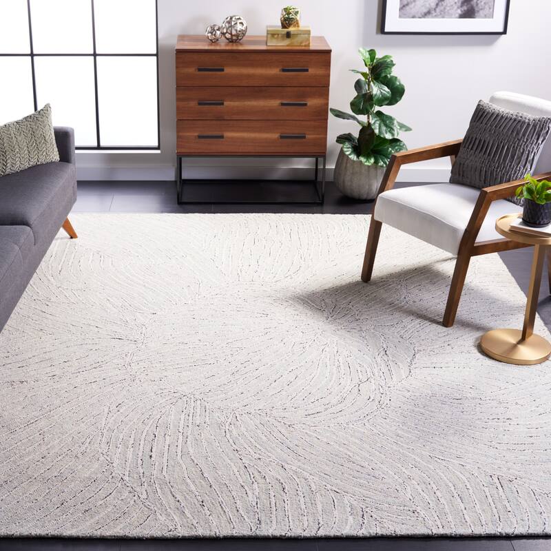 SAFAVIEH Handmade Metro Madlene Abstract Floral Wool Rug