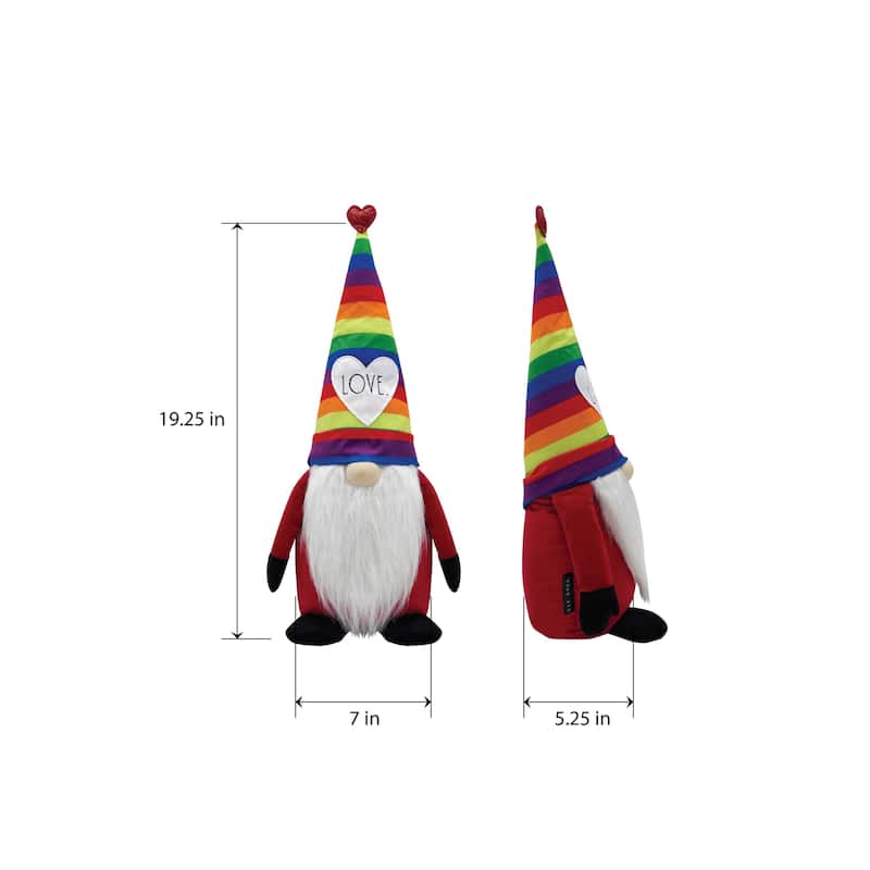 Rae Dunn Plush Gnome - LOVE/PRIDE - Valentine's Day