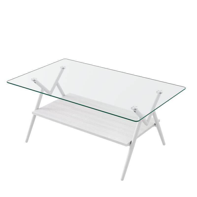 Rectangle Modern Coffee Table for Living Room