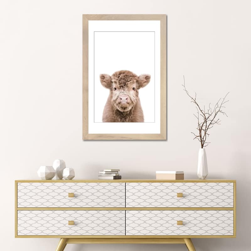 iCanvas "Highland Cow" by Tiny Treasure Prints