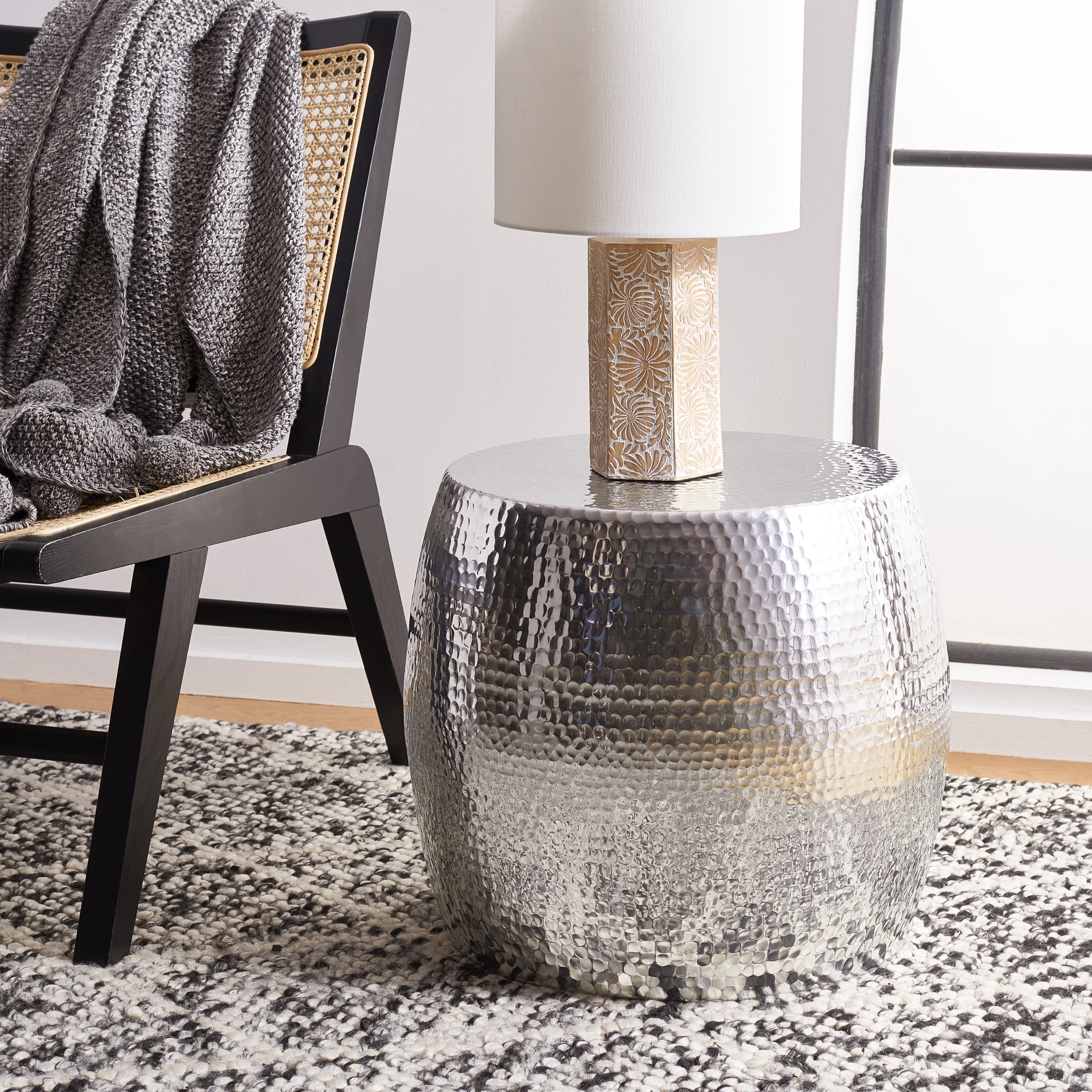 SAFAVIEH Helaine Glam Metal Table, Fully Assembled - 15Wx15Dx16H